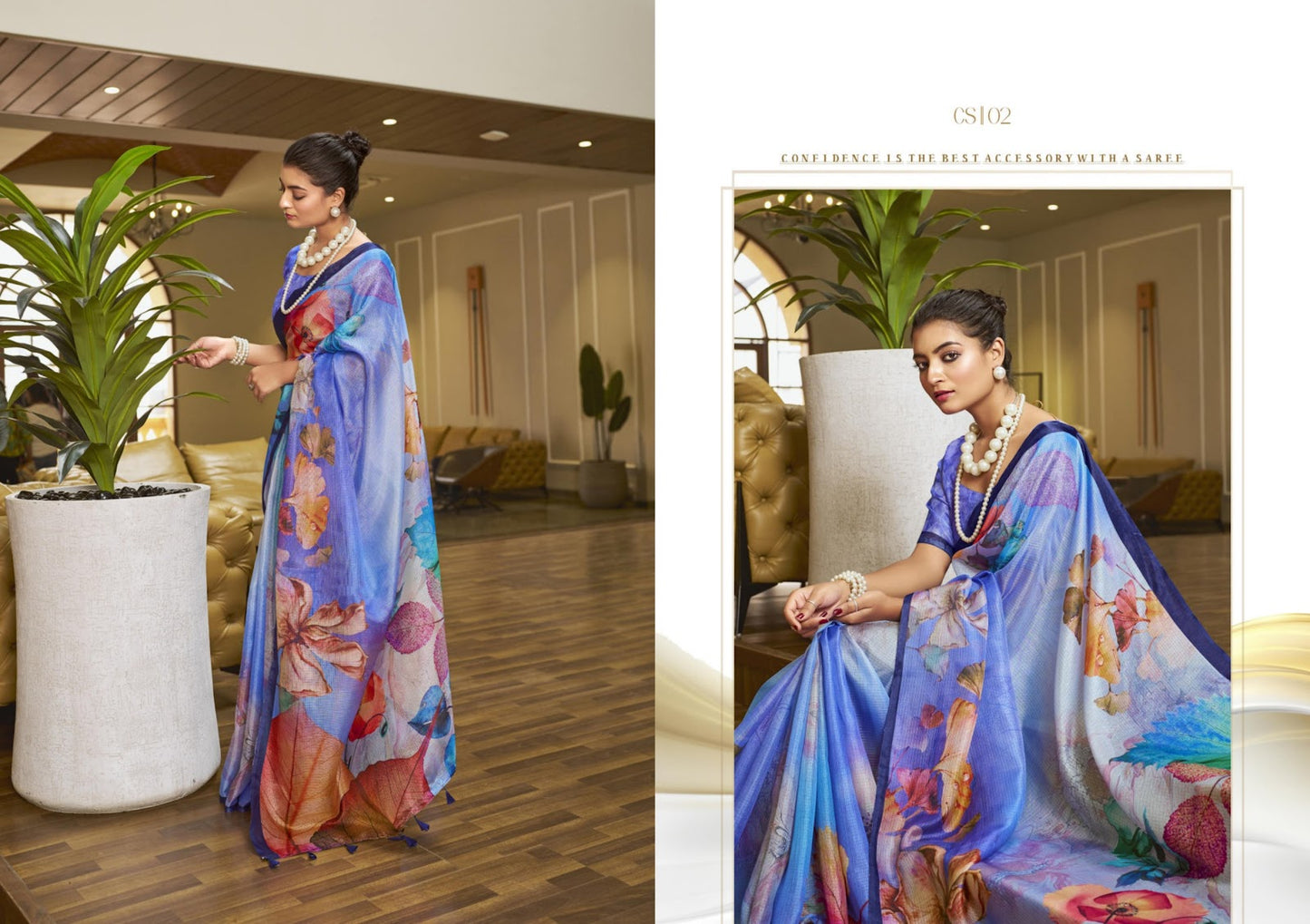 CUBIC SILK WEIGHTLESS SOFT COTTON SAREES WITH RUNNING BLOUSE