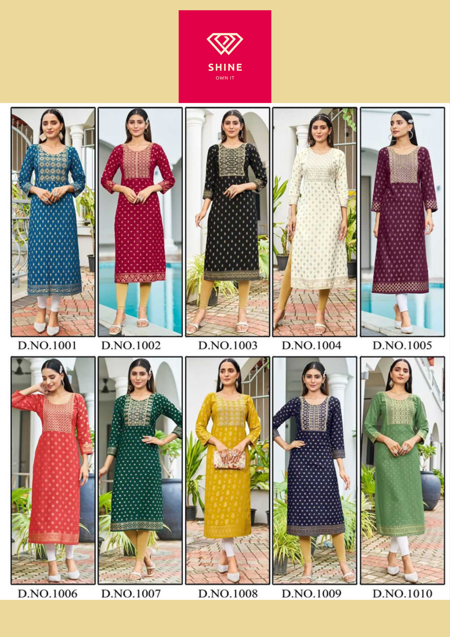 Big Sized Rayon Kurti - 10 Beautiful Colors (M-5XL)