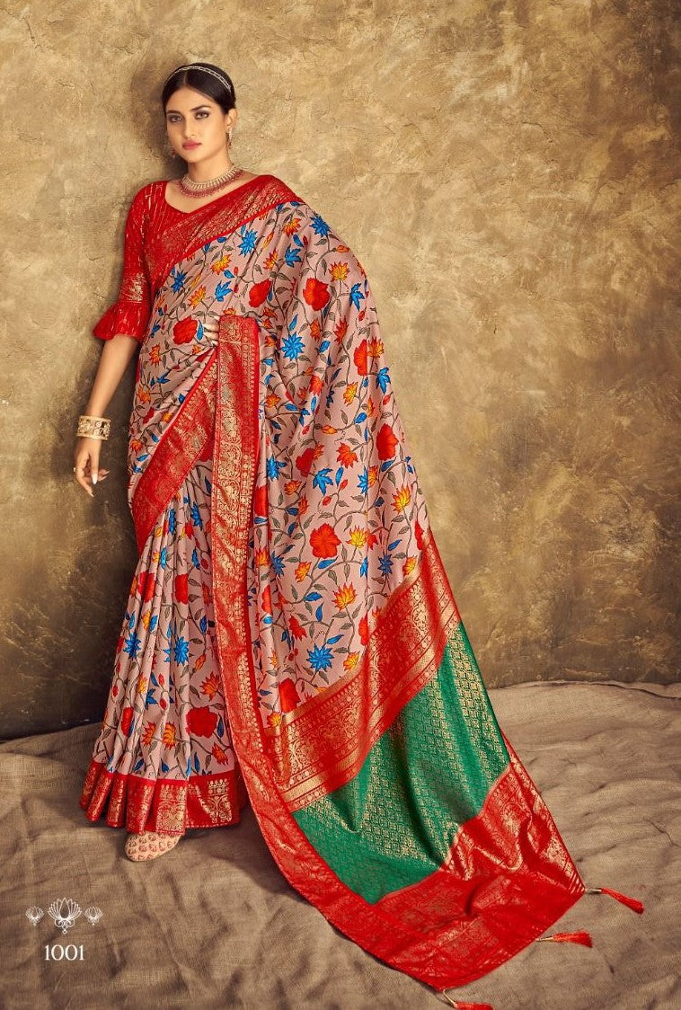 Trending Nylon Dola Silk Sarees