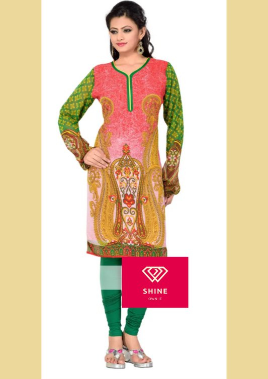 Designer Printed Kurti Tunic For A Divine Look