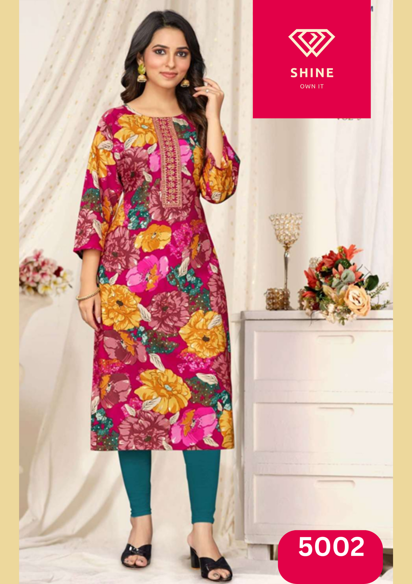 Rayon Casual Kurti Top