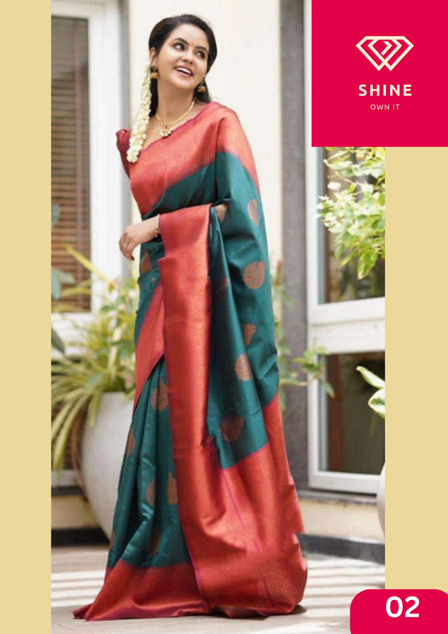 BEAUTIFUL SOFT LICHI SILK SAREES WITH DIGITAL DESIGN