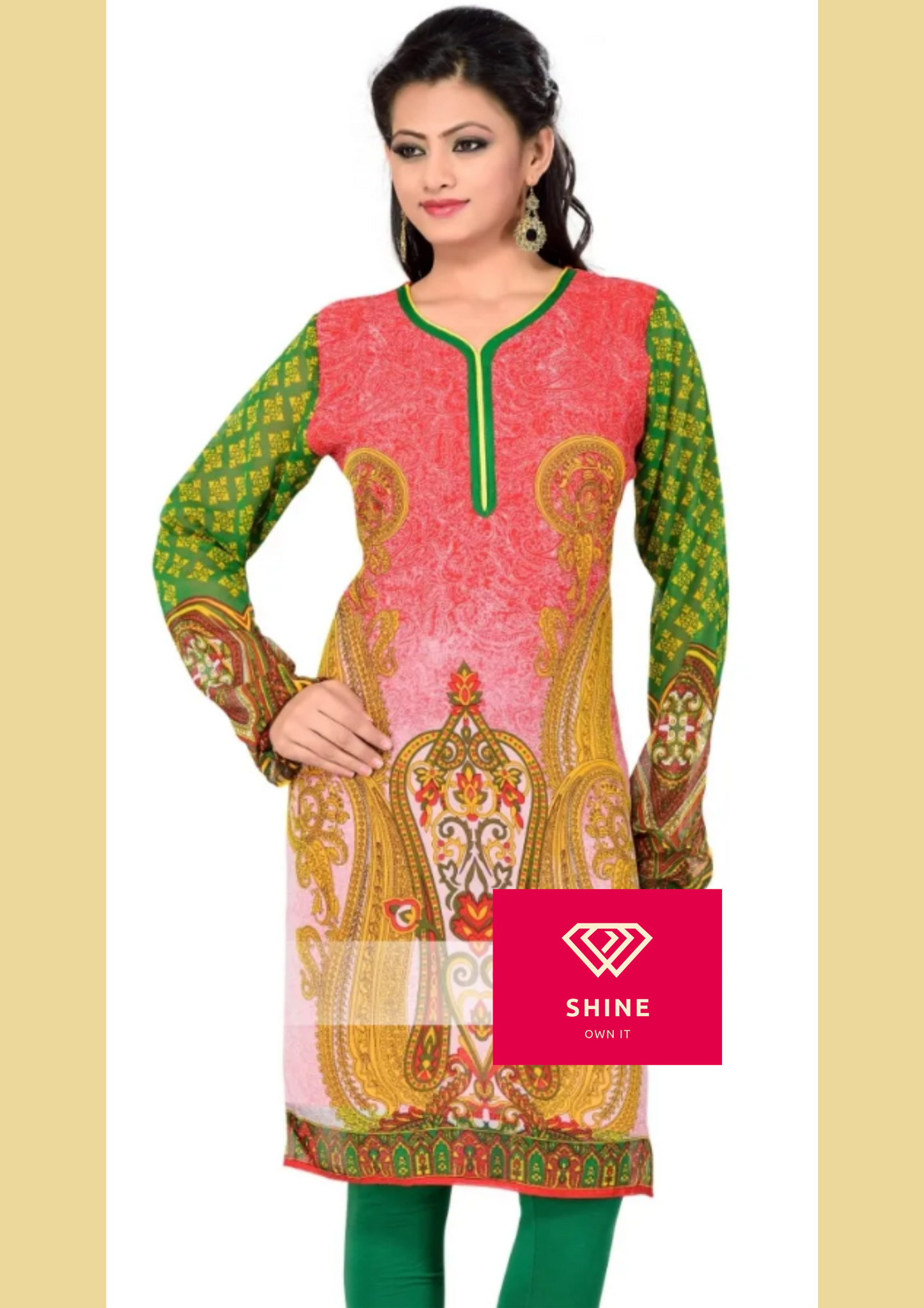 Designer Printed Kurti Tunic For A Divine Look