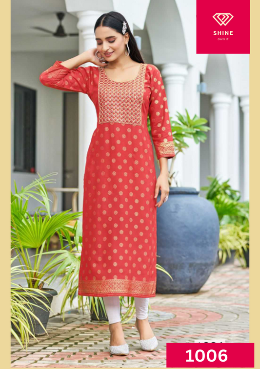 Big Sized Rayon Kurti - 10 Beautiful Colors (6XL-10XL)