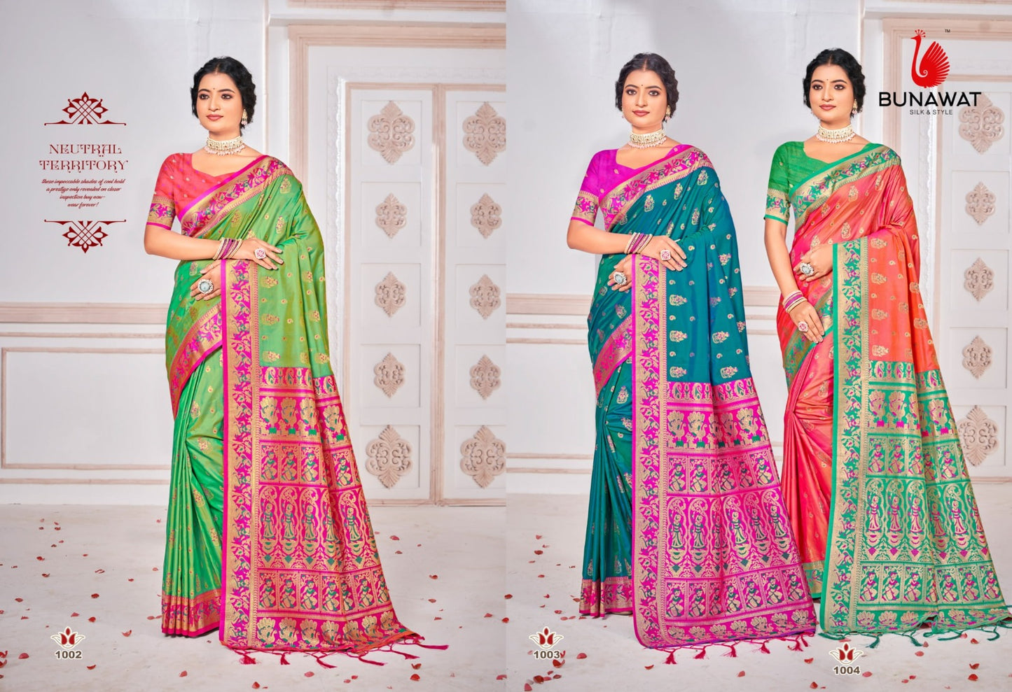 Bunawat Rose Valley Silk Wedding / Festival Wear Collection